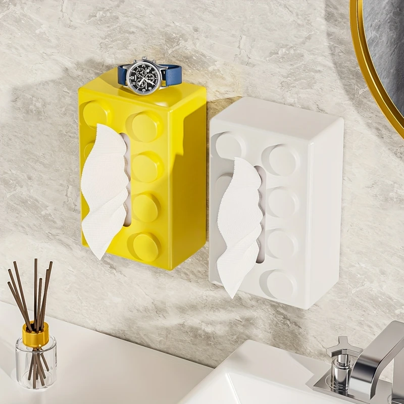 Food Storage Building - Creative Building Block Facial Tissue Dispenser