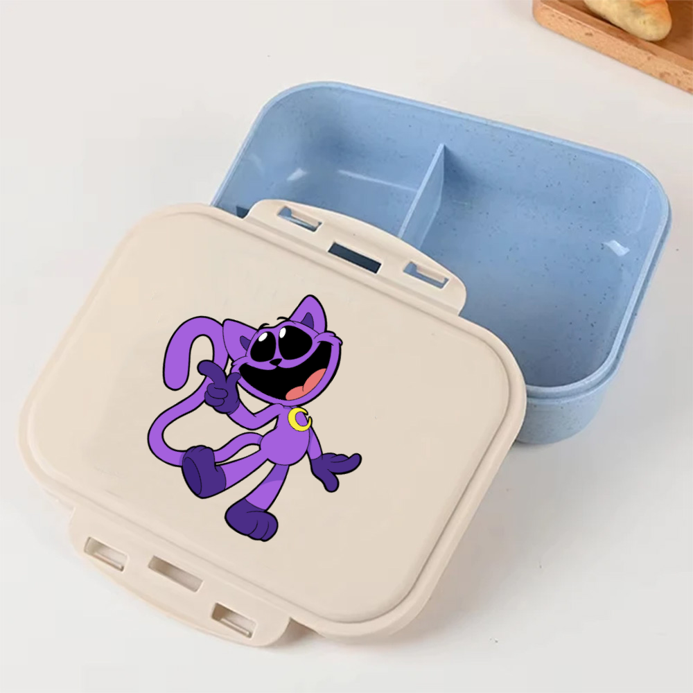 Food Storage Containers Plastic Box - Cartoon Poppy Playtime Blue Lunch Box