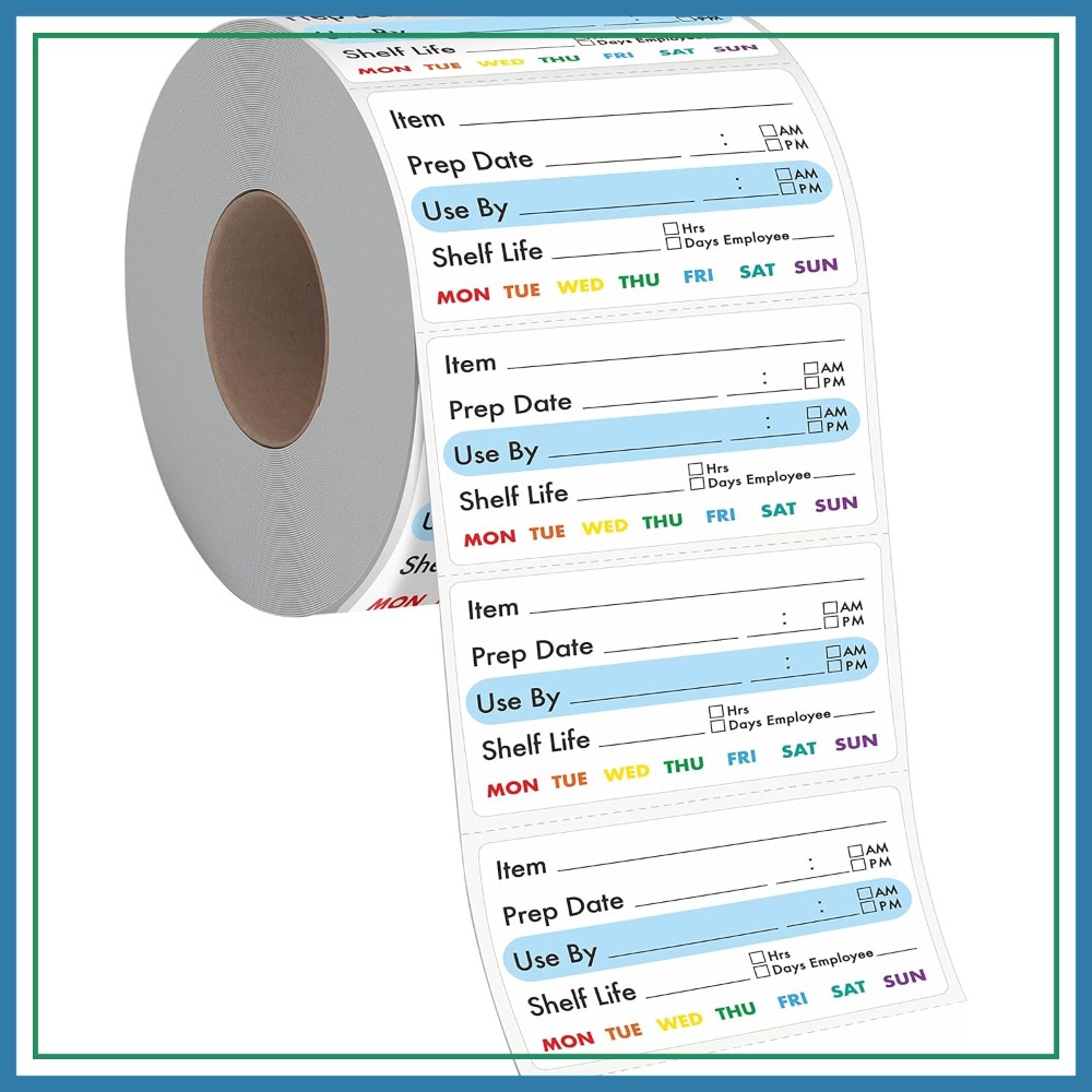 Food Storage No Pantry - 300 Removable Food Labels, Water/Oil/Tear Resistant