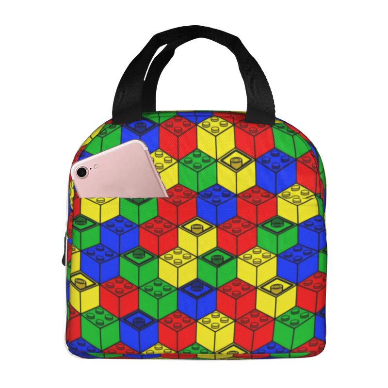 Food Storage Building - Multi Color Building Blocks Patern Thermal