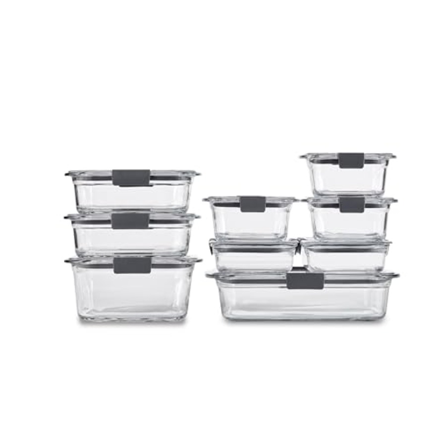 Food Storage Prep Containers - Brilliance Glass Food Storage Containers Assorted