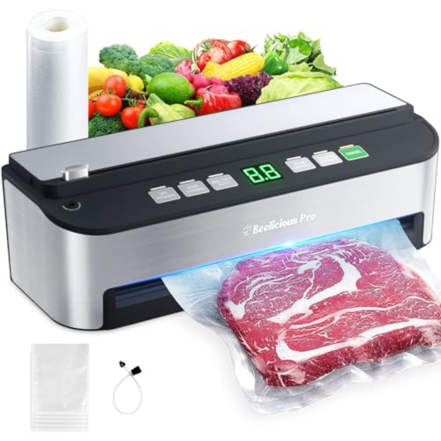 Food Storage Building - PressFree TRUE-Auto Vacuum Sealer Machine Beelicious