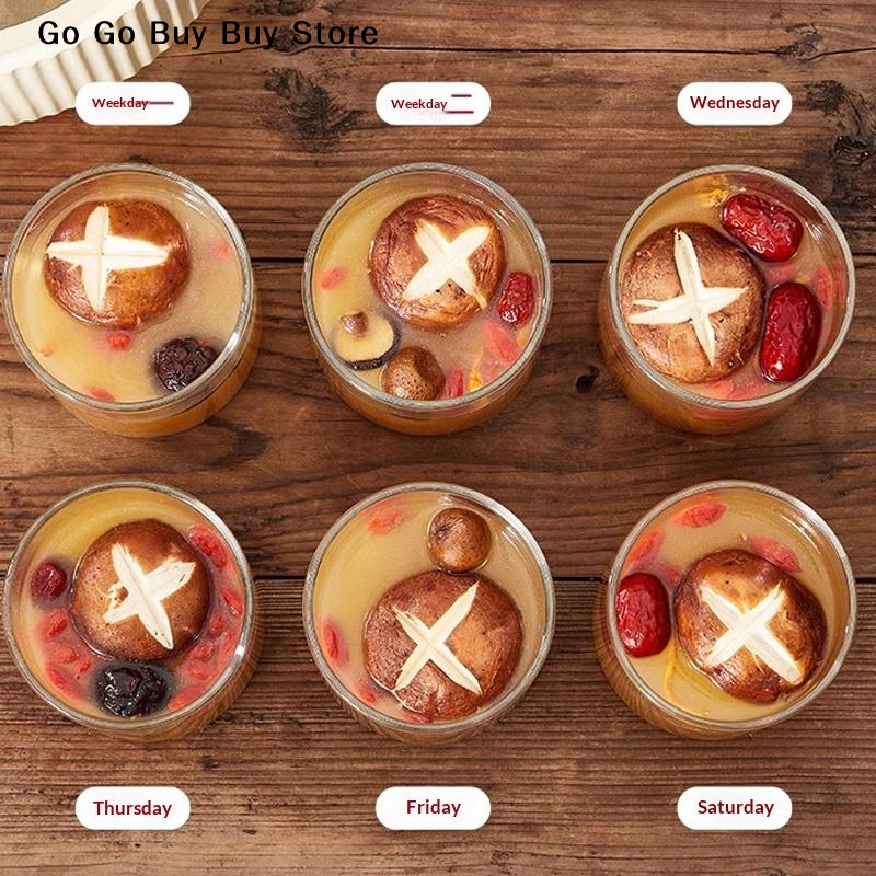 Food Storage Jars & Containers - 【ST】1Pc 240/400ML Glass Food Storage Jar