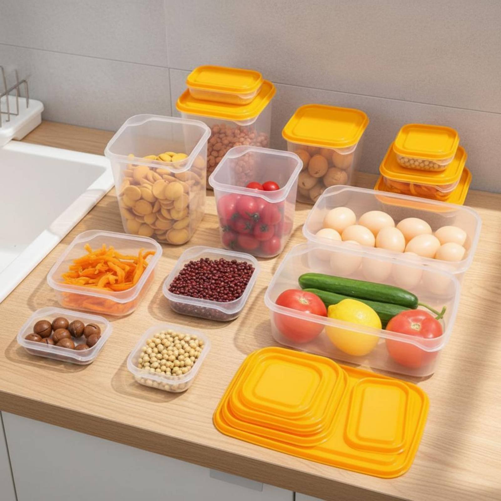 17 Pieces Fridge Storage Box S – обзор и цена Food Storage Containers Plastic Box