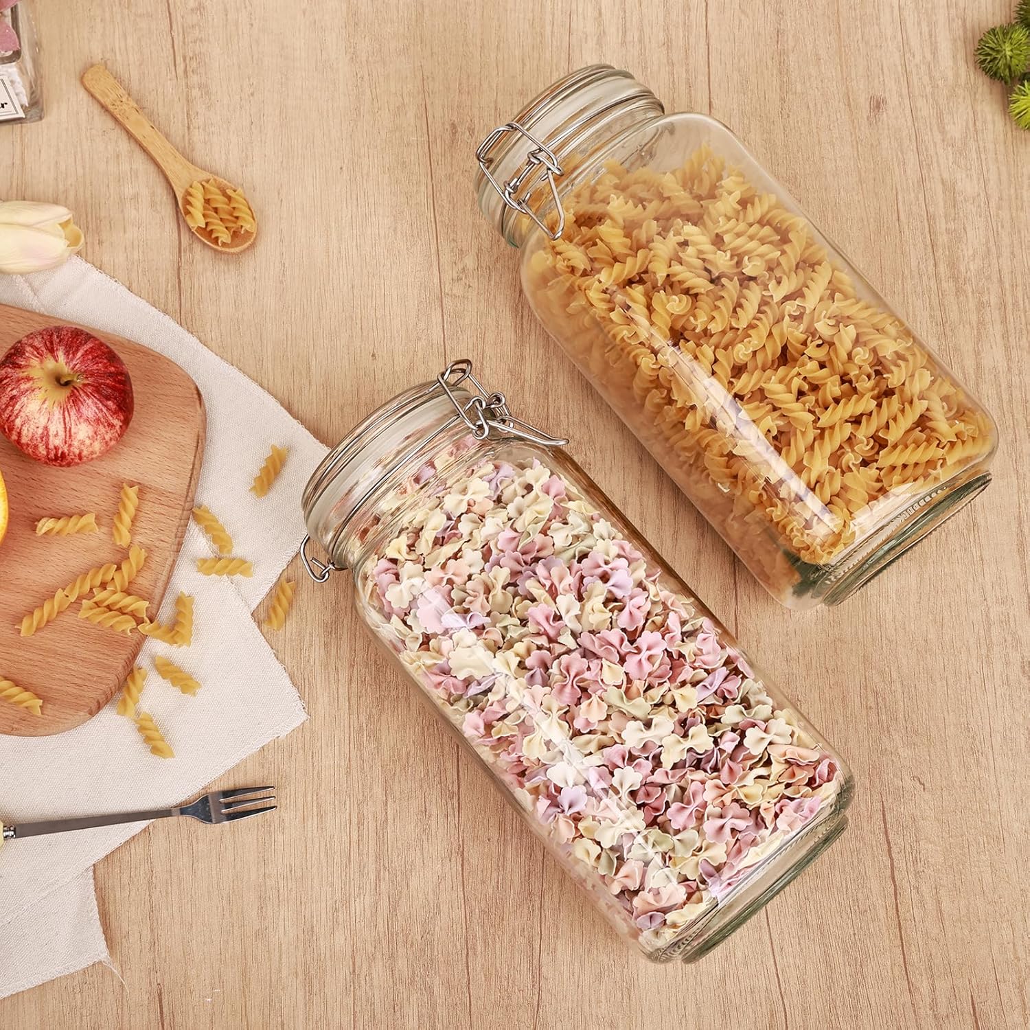 3 Pack 78oz    Glass Jars with – обзор и цена Food Storage Jars & Containers