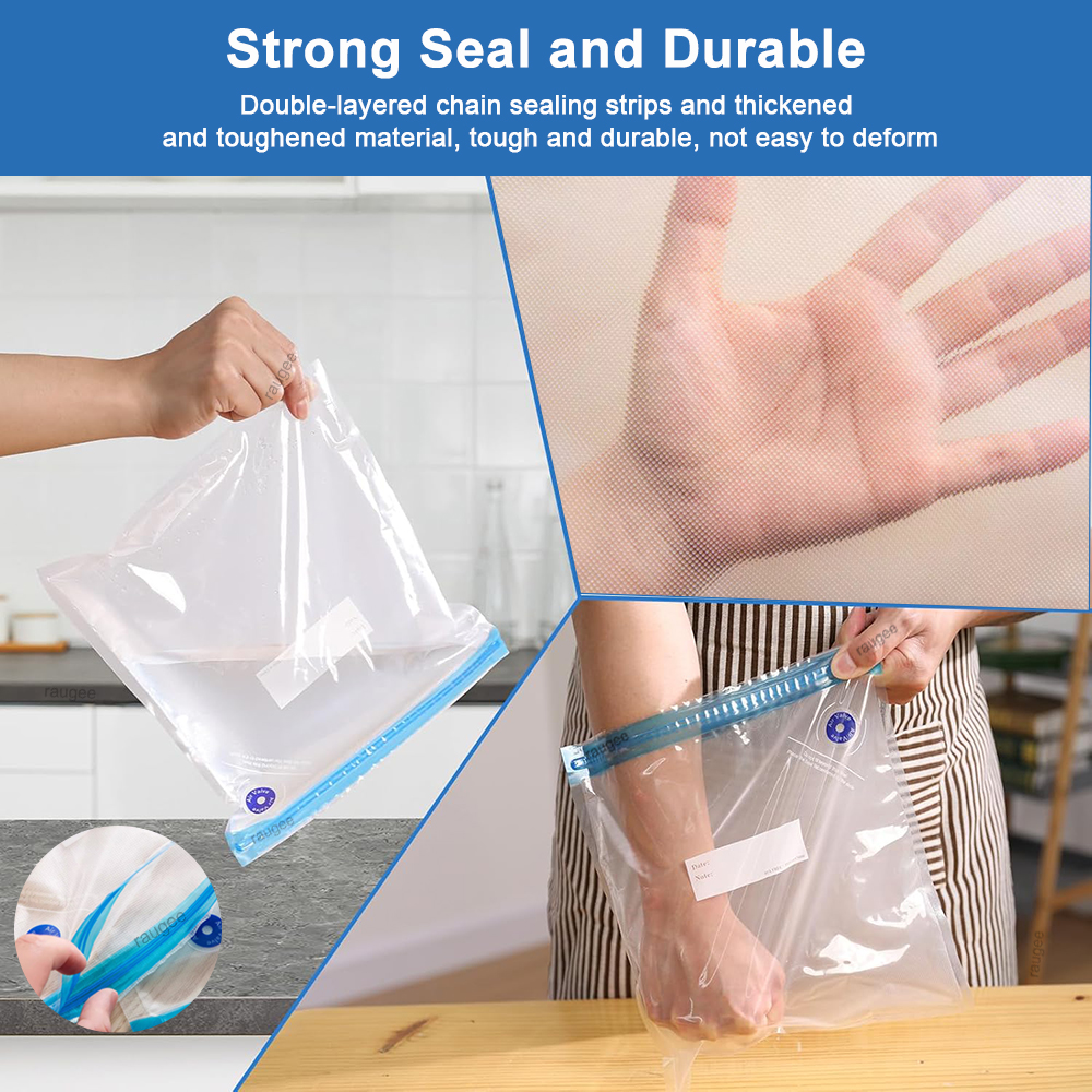 Vacuum Bags Reusable Food Vacu – обзор и цена Food Storage Bag Organizer