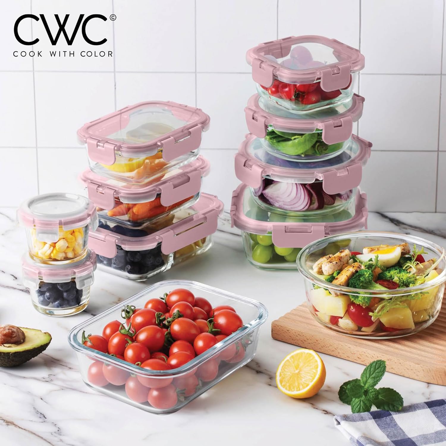 32-Pc Borosilicate Glass Food  – обзор и цена Food Storage Prep Containers