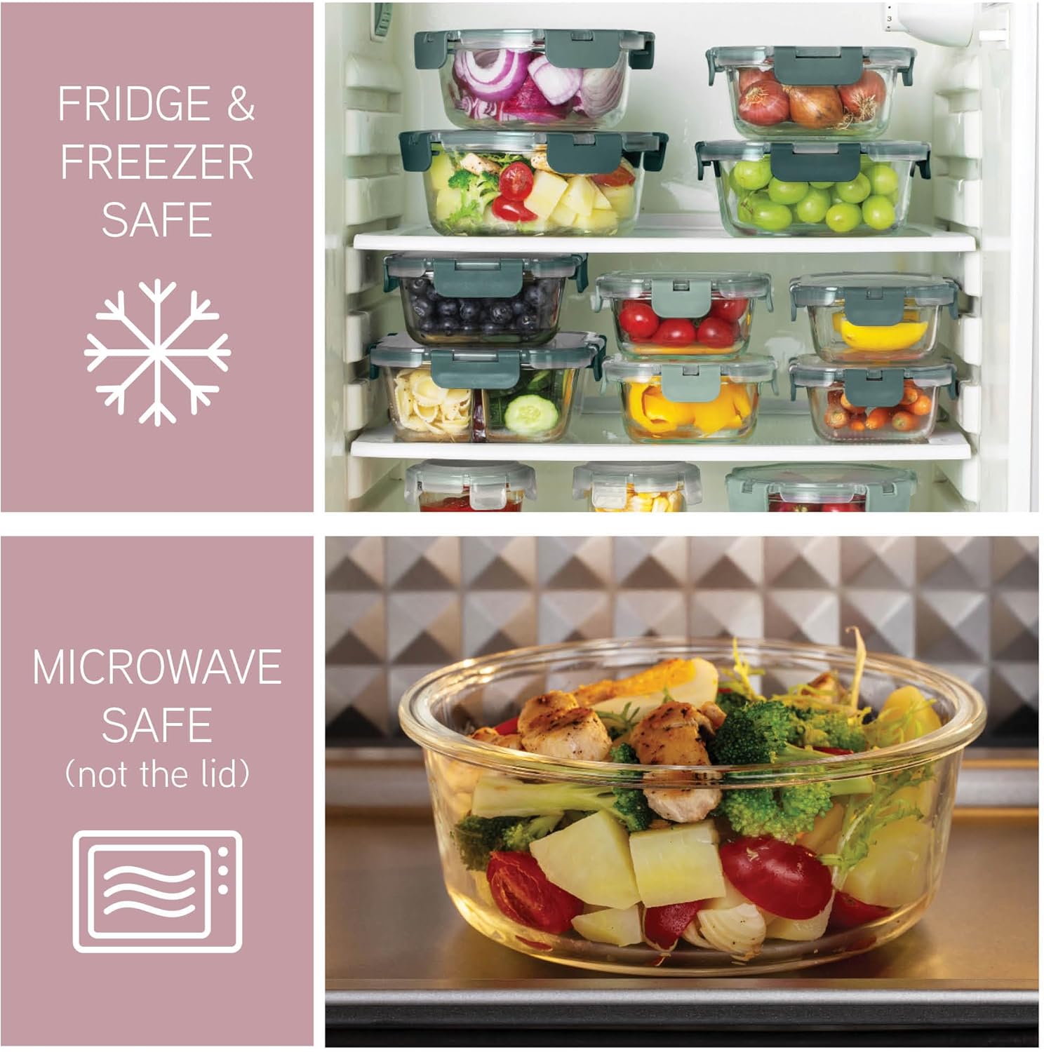 32-Pc Borosilicate Glass Food  – обзор и цена Food Storage Prep Containers