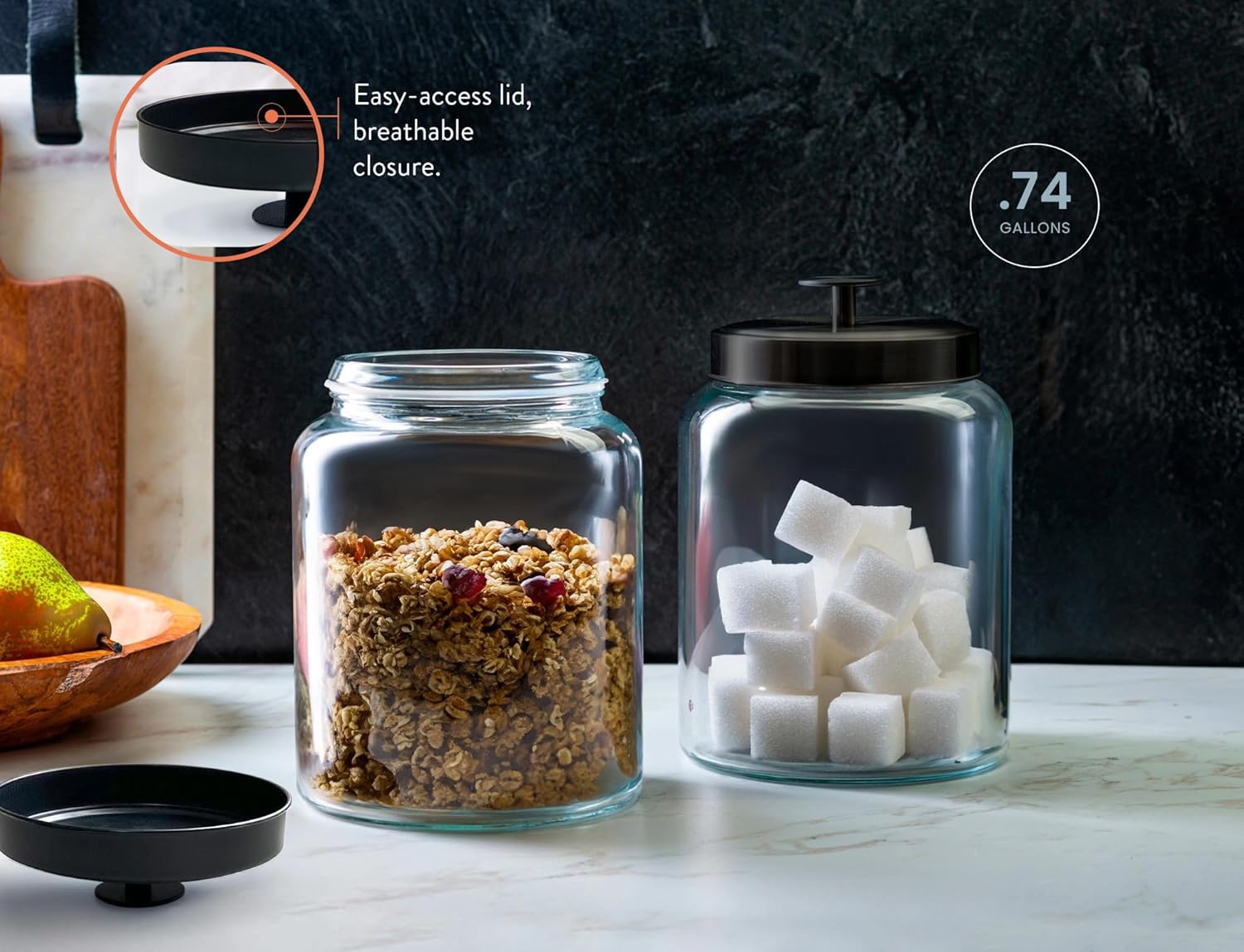 Glass Kitchen Canister Set, Fo – обзор и цена Food Storage Jars & Containers