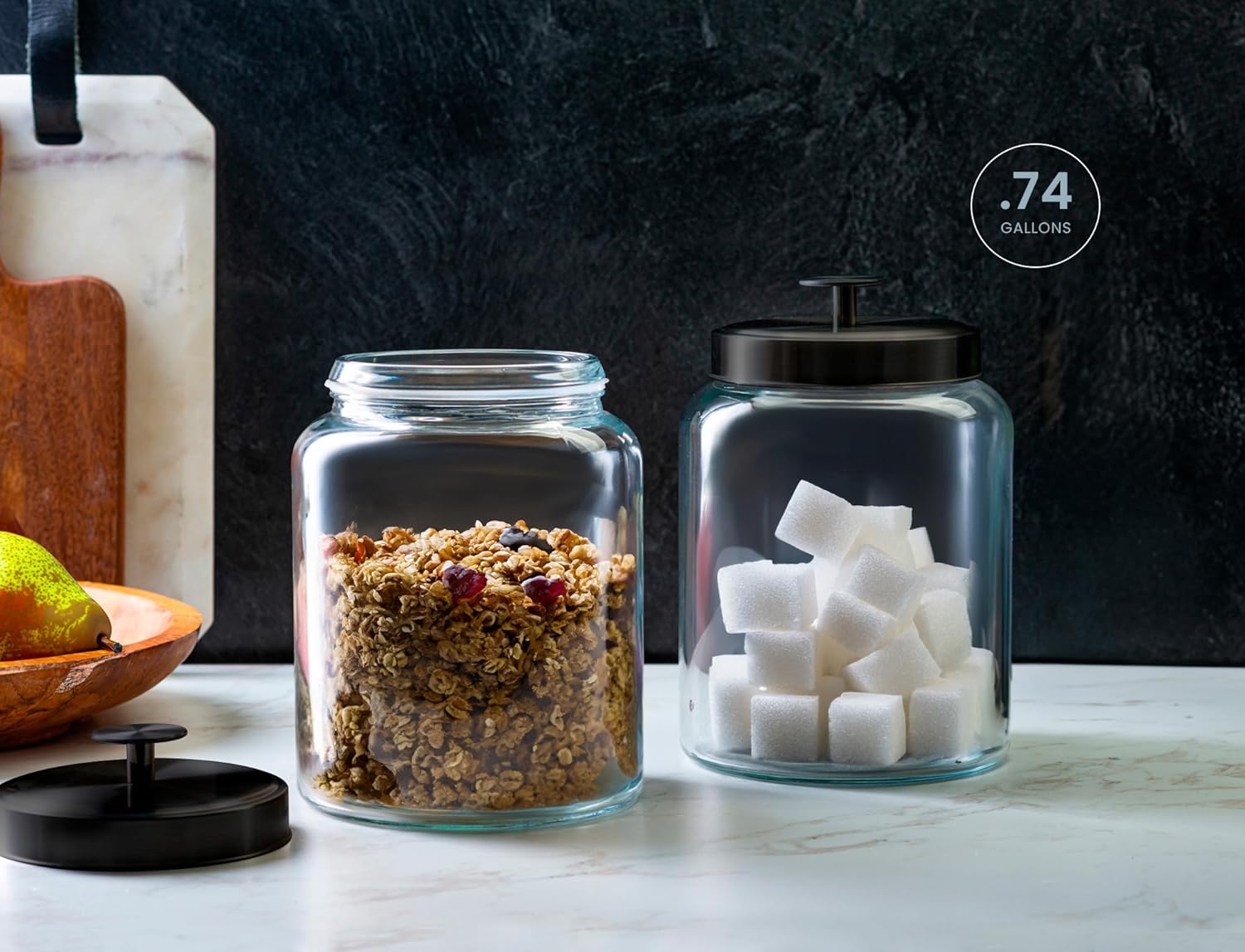 Glass Kitchen Canister Set, Fo – обзор и цена Food Storage Jars & Containers