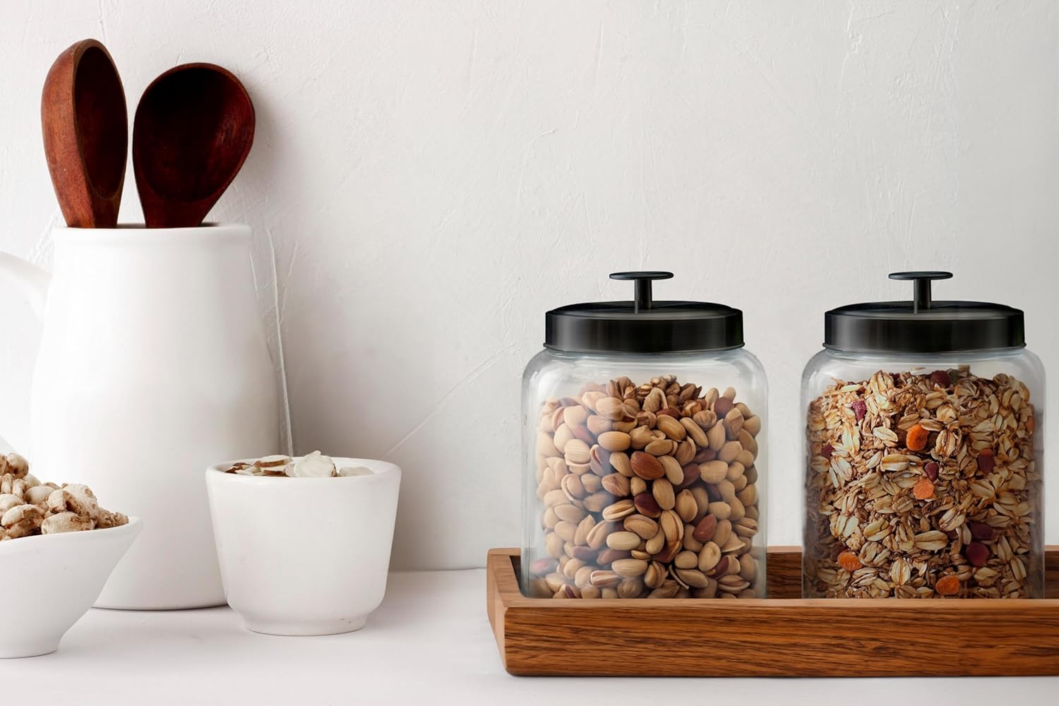 Glass Kitchen Canister Set, Fo – обзор и цена Food Storage Jars & Containers