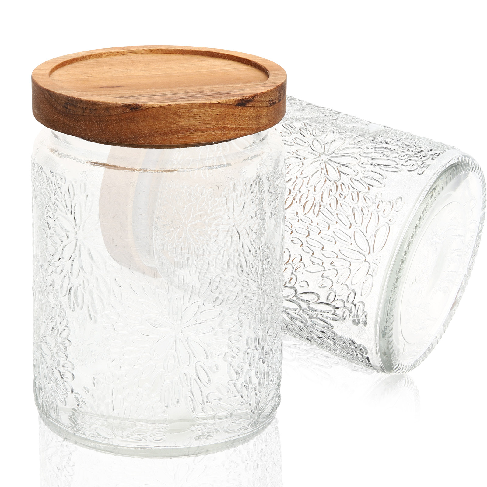 2Pcs Embossed Candy Storage Ja – обзор и цена Food Storage Jars & Containers