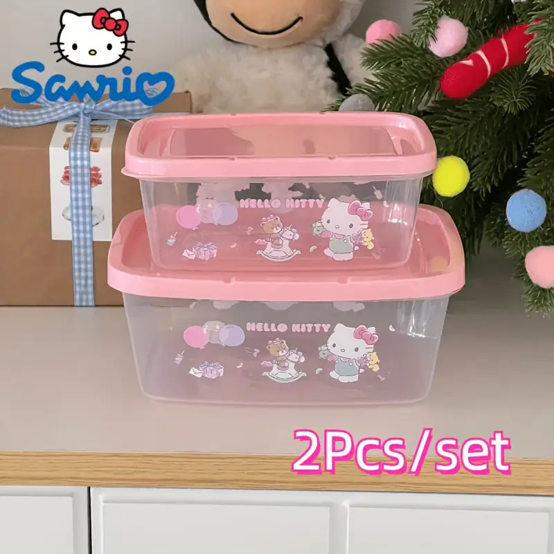 2Pcs Sanrio Hello Kitty Food S – обзор и цена Food Storage Containers Plastic Box