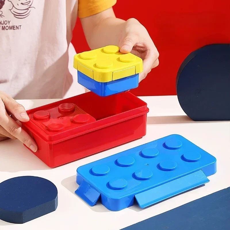 Kids DIY Building Blocks Lunch – обзор и цена Food Storage Building