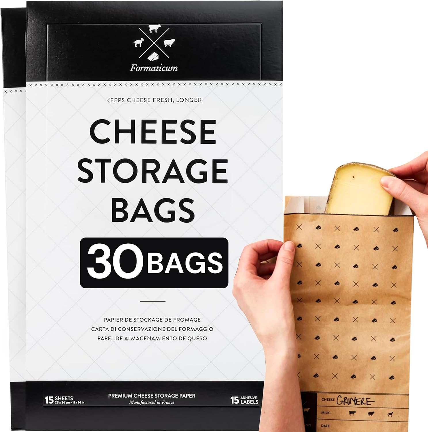 - 30-Pack Cheese Storage Bags  – обзор и цена Cheese Storage Wax