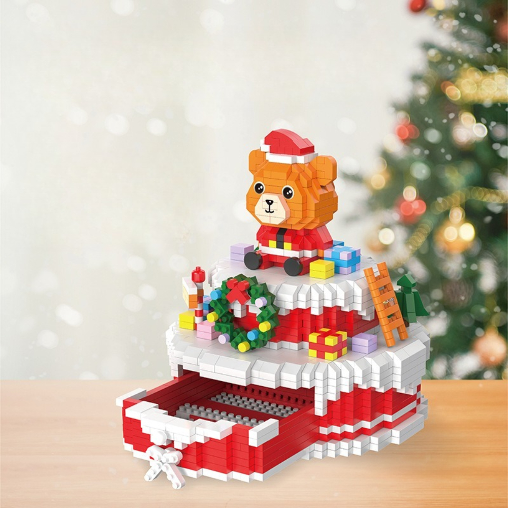 MOC Christmas Bear Cake Storag – обзор и цена Food Storage Building