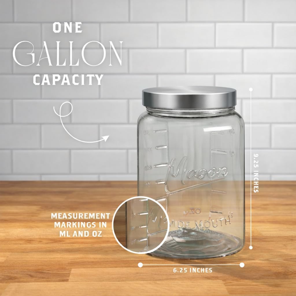 Extra Large    Jar - 1 Gallon  – обзор и цена Food Storage Jars & Containers
