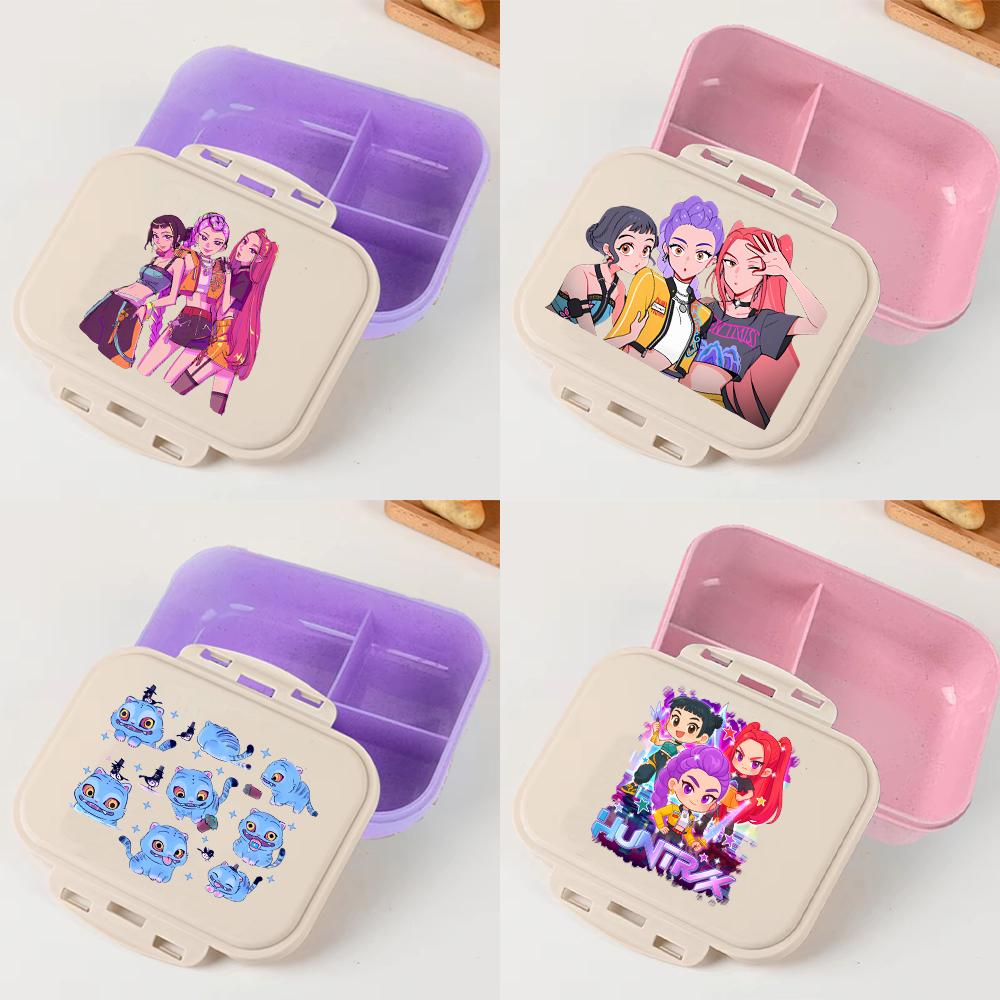 KPop Demon Hunters Lunch Box A – обзор и цена Food Storage Containers Plastic Box