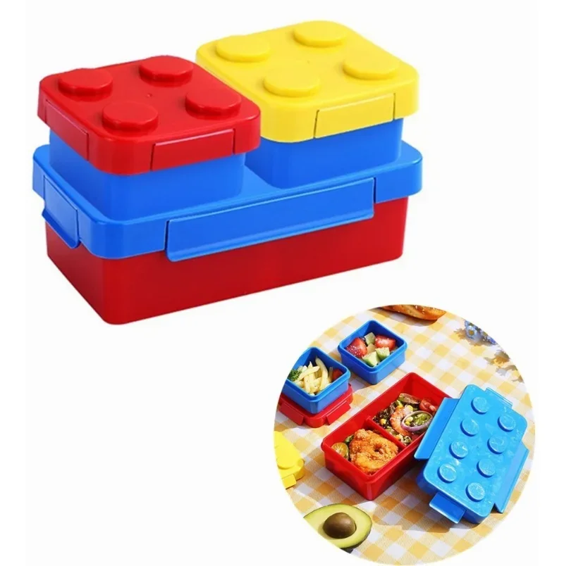 Building Blocks Lunch Box DIY  – обзор и цена Food Storage Building