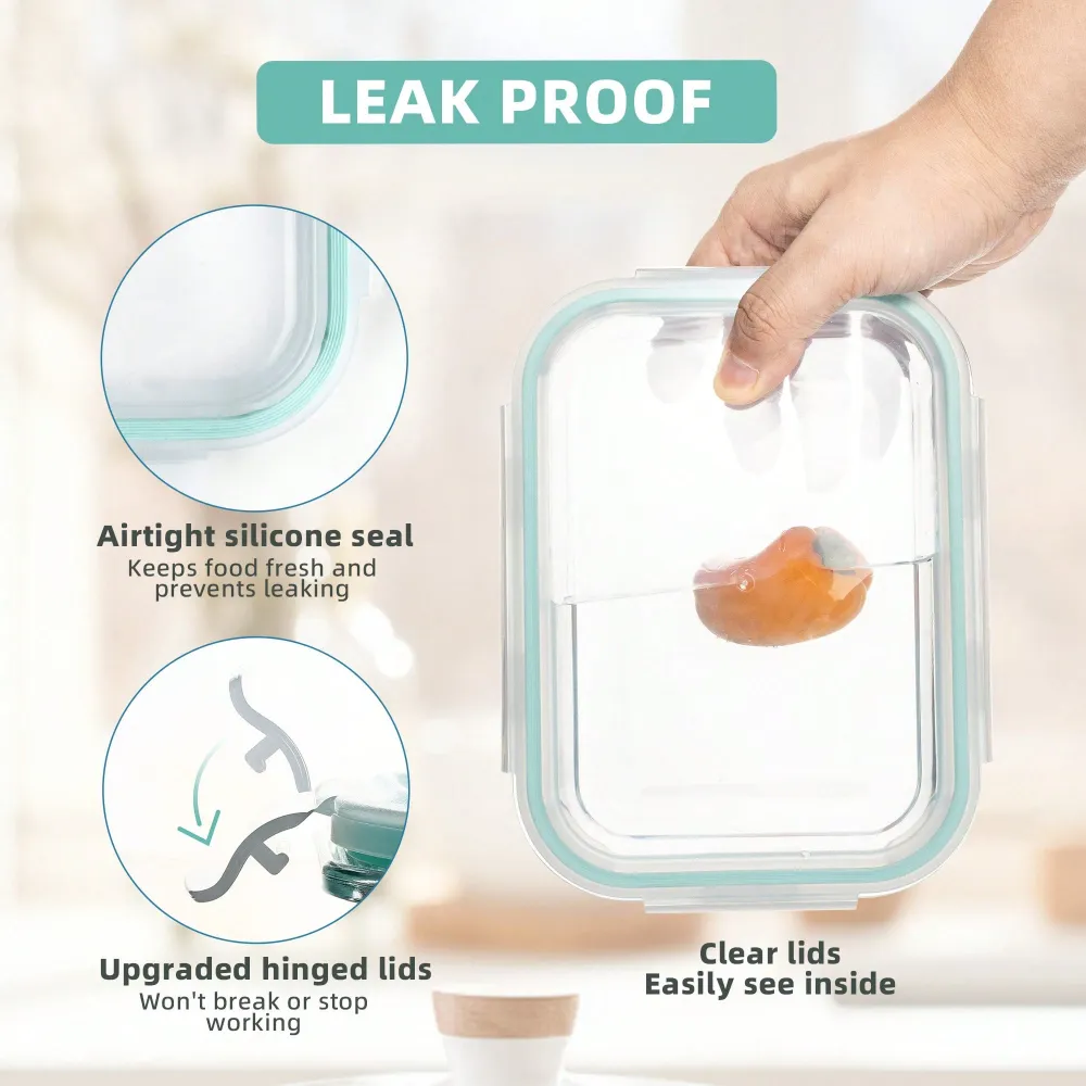 Pieces Glass Meal Prep Contain – обзор и цена Food Storage Prep Containers