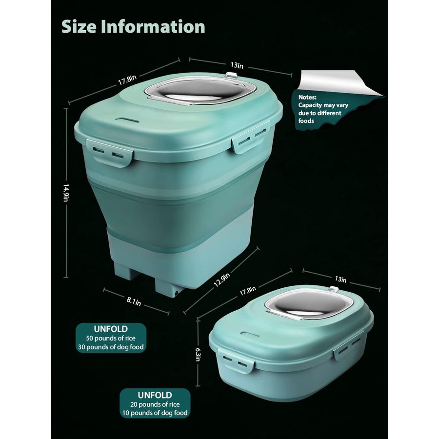 Rice Storage Containers, 20 to – обзор и цена Food Storage No Pantry