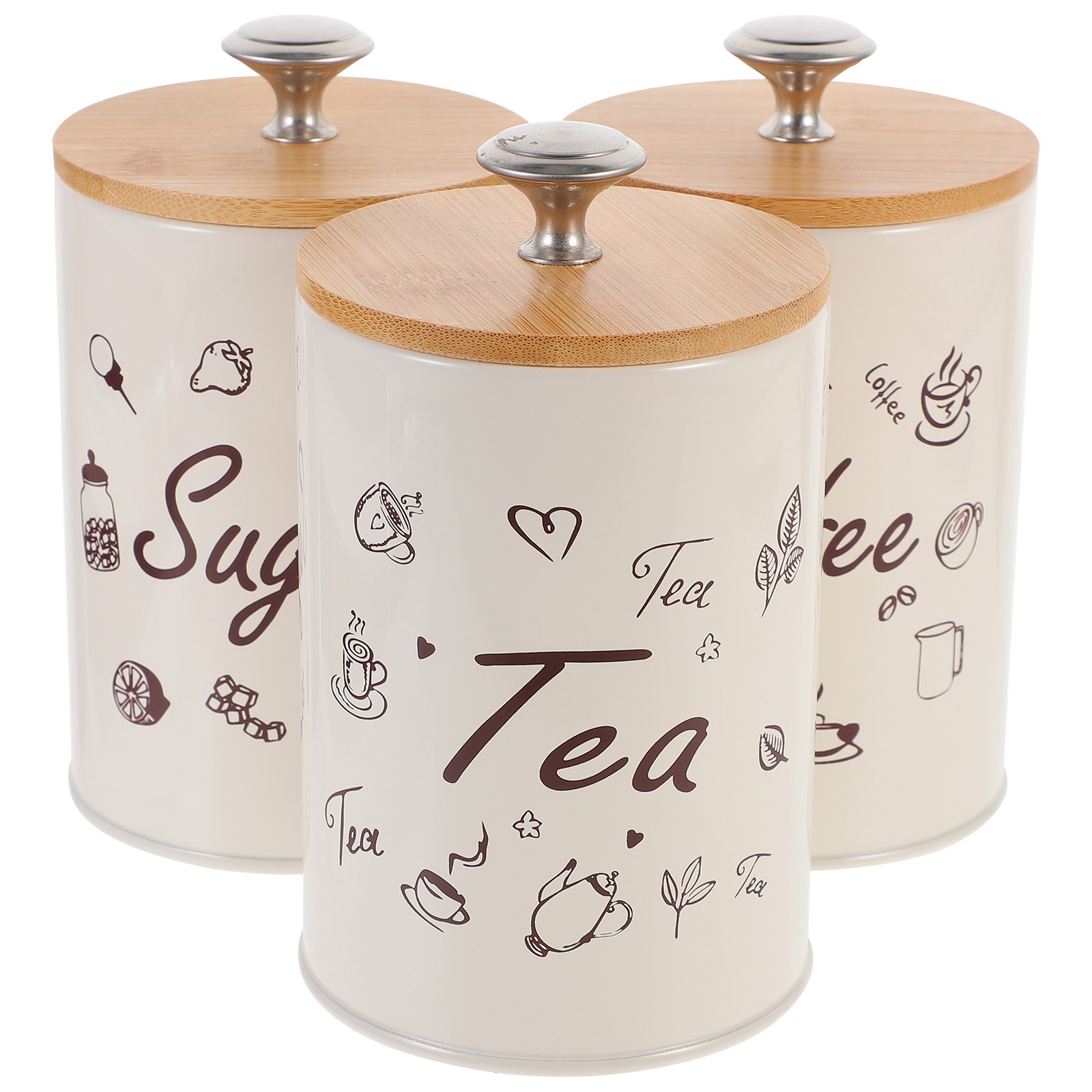 Tea Jar 3pcs Coffee Storage Ca – обзор и цена Food Storage Jars & Containers
