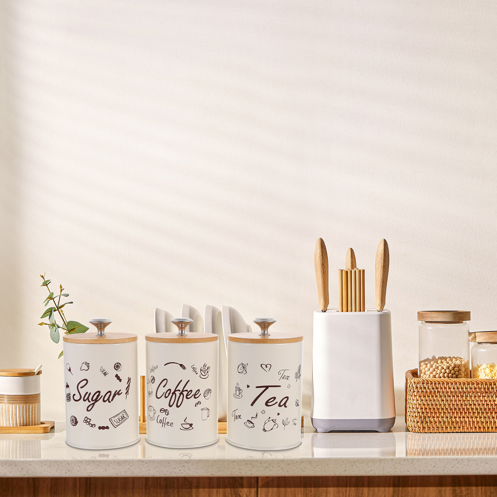 Tea Jar 3pcs Coffee Storage Ca – обзор и цена Food Storage Jars & Containers