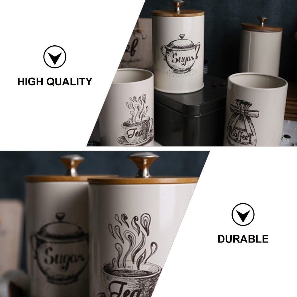 Tea Jar 3pcs Coffee Storage Ca – обзор и цена Food Storage Jars & Containers
