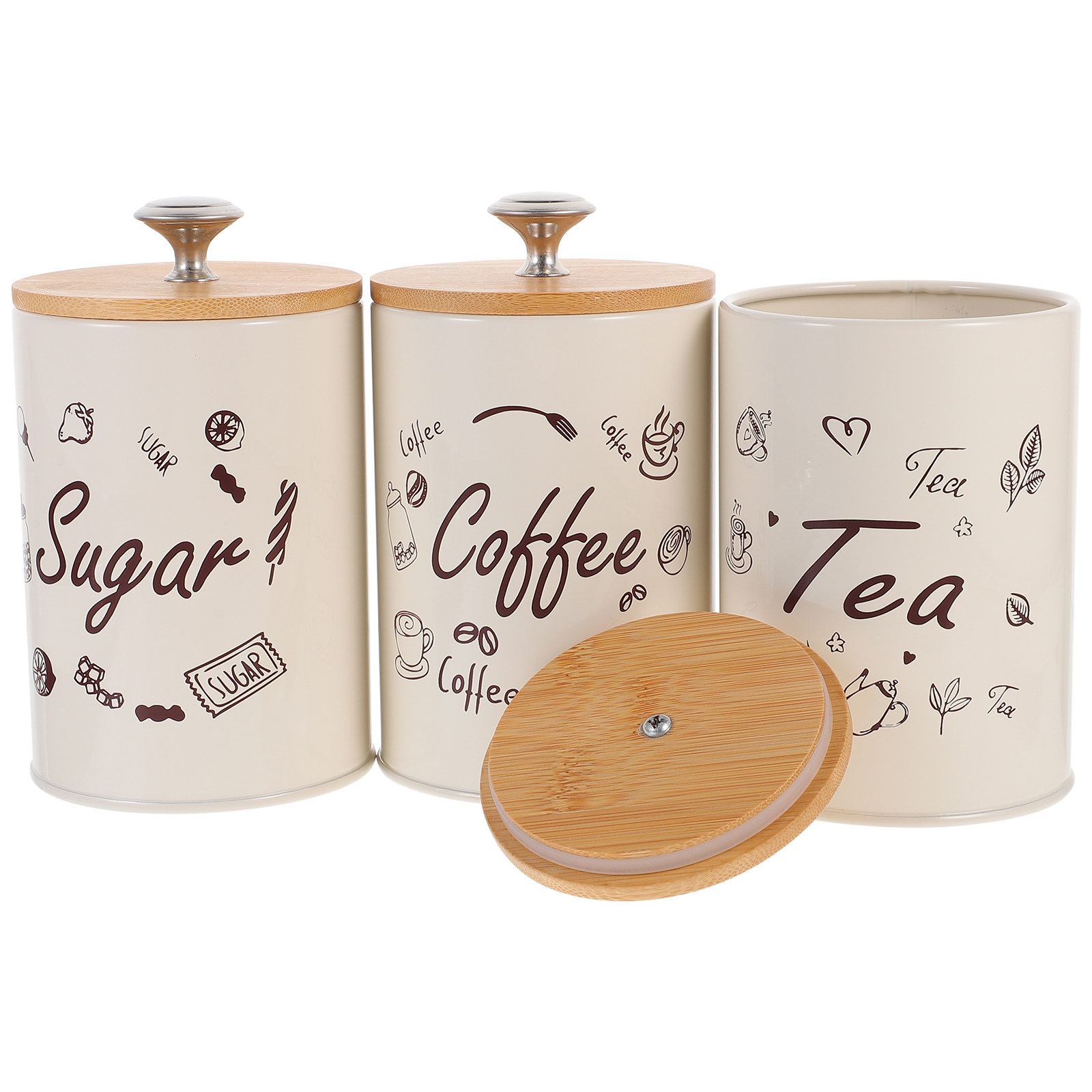 Tea Jar 3pcs Coffee Storage Ca – обзор и цена Food Storage Jars & Containers
