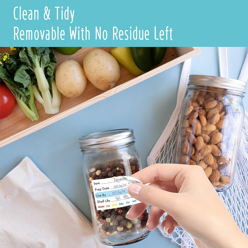 300 Removable Food Labels, Wat – обзор и цена Food Storage No Pantry