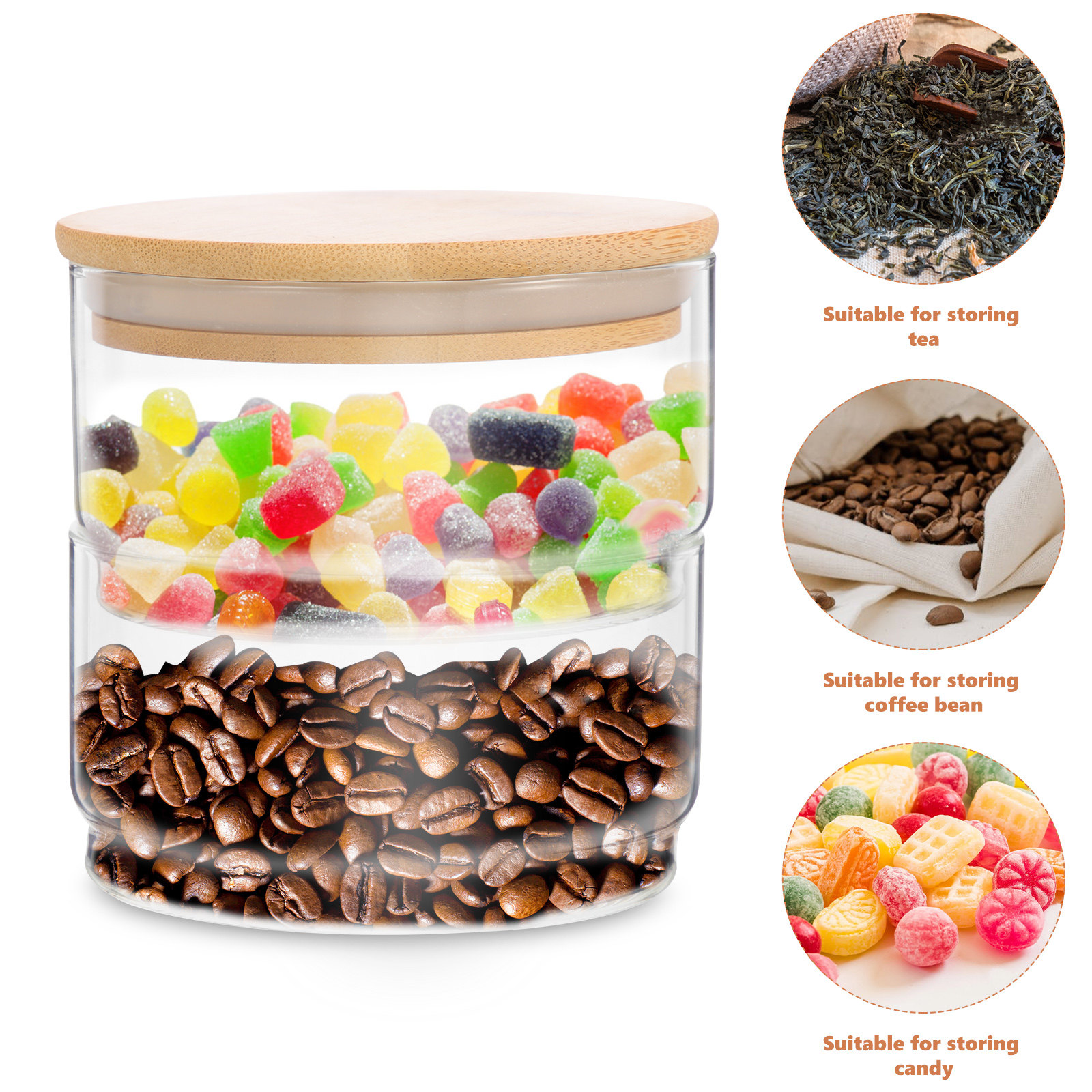 1Set Clear Heavy-Duty Glass Se – обзор и цена Food Storage Jars & Containers