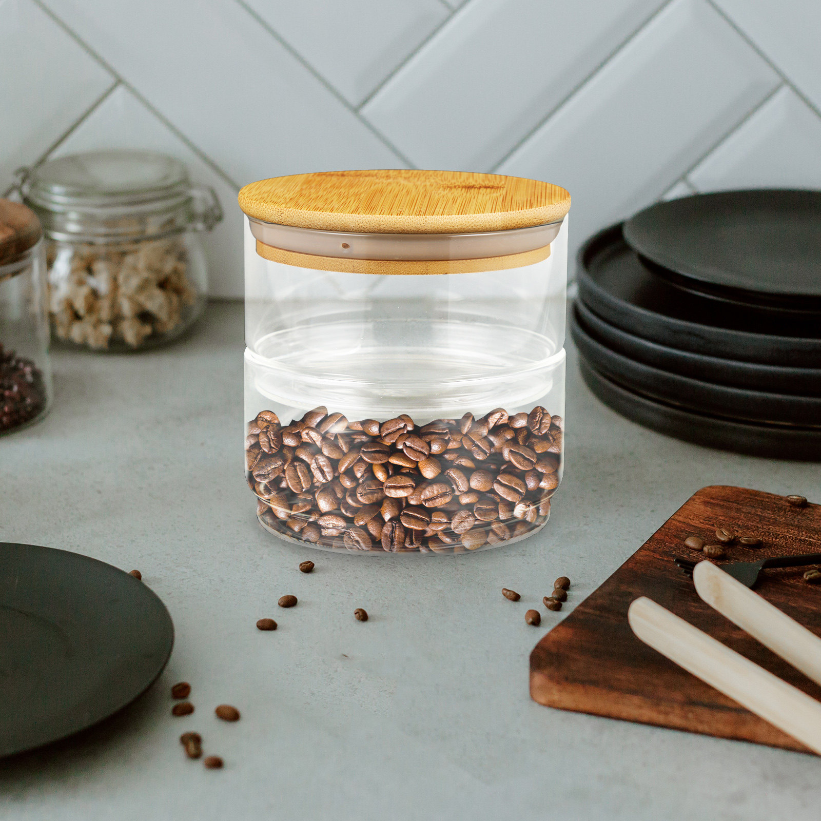 1Set Clear Heavy-Duty Glass Se – обзор и цена Food Storage Jars & Containers