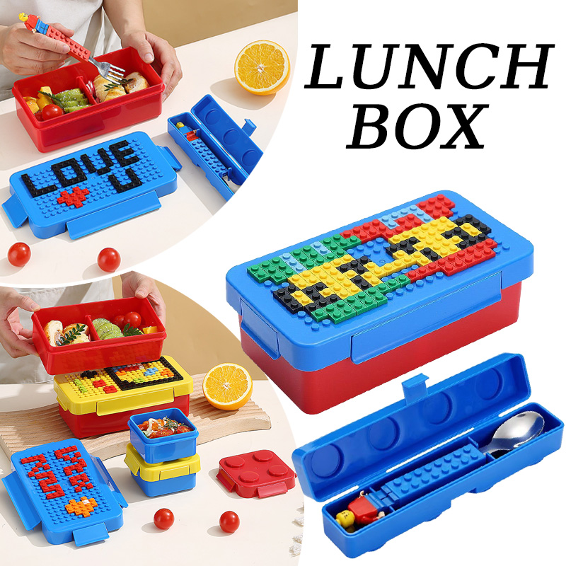 Building Block Lunch Box Color – обзор и цена Food Storage Building