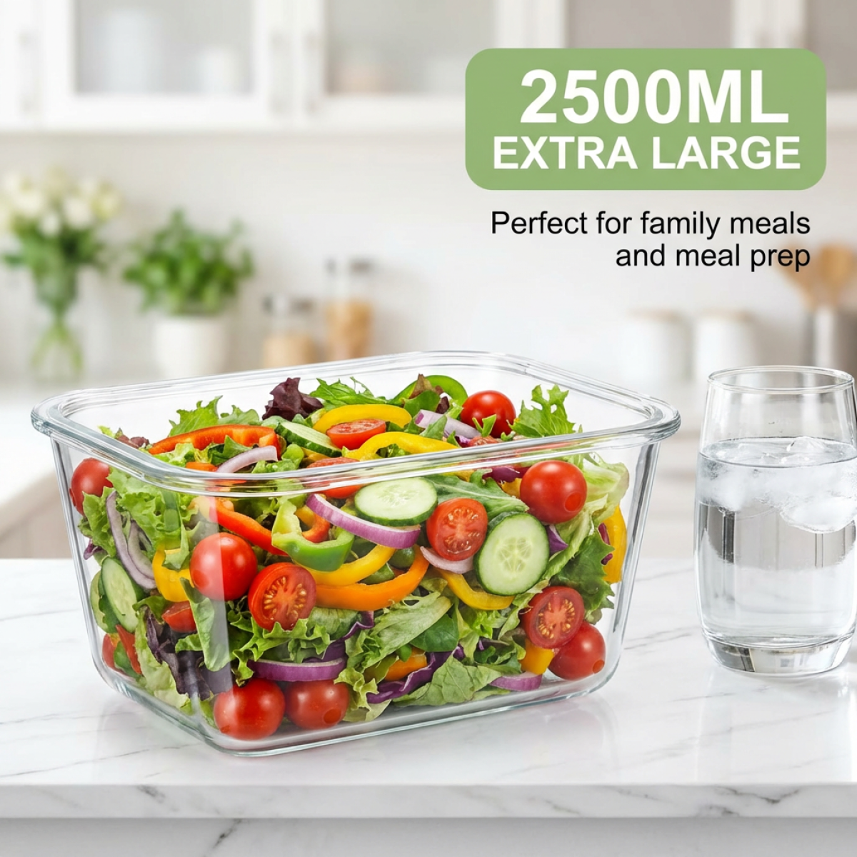 Large Capacity Borosilicate Gl – обзор и цена Food Storage Prep Containers