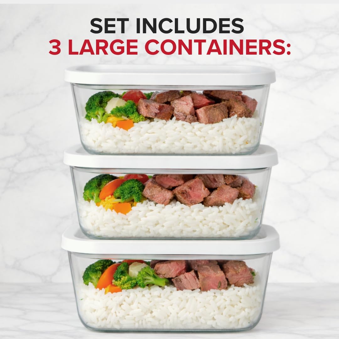 Vacuum Seal Glass Containers S – обзор и цена Food Storage Prep Containers
