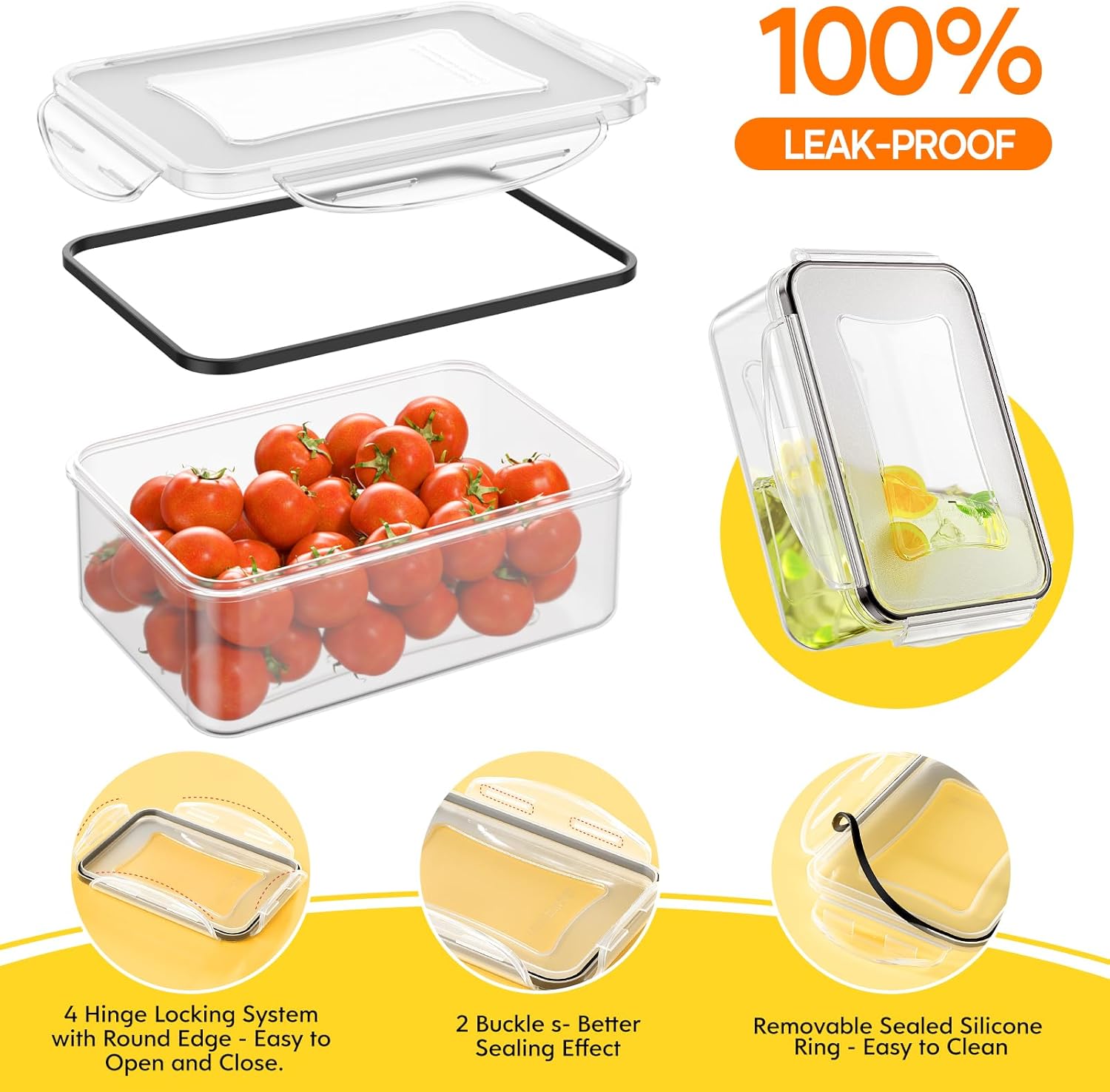 52 PCS Food Storage Containers – обзор и цена Food Storage Prep Containers
