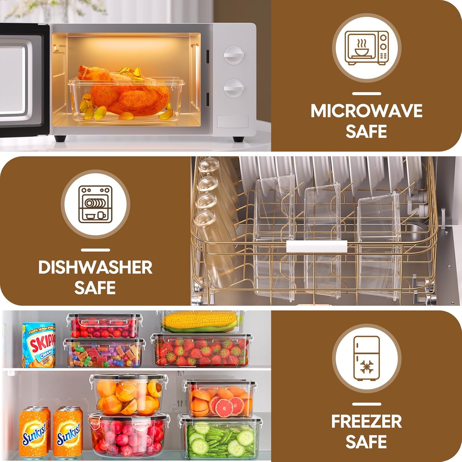 70 Piece Food Storage Containe – обзор и цена Food Storage Prep Containers