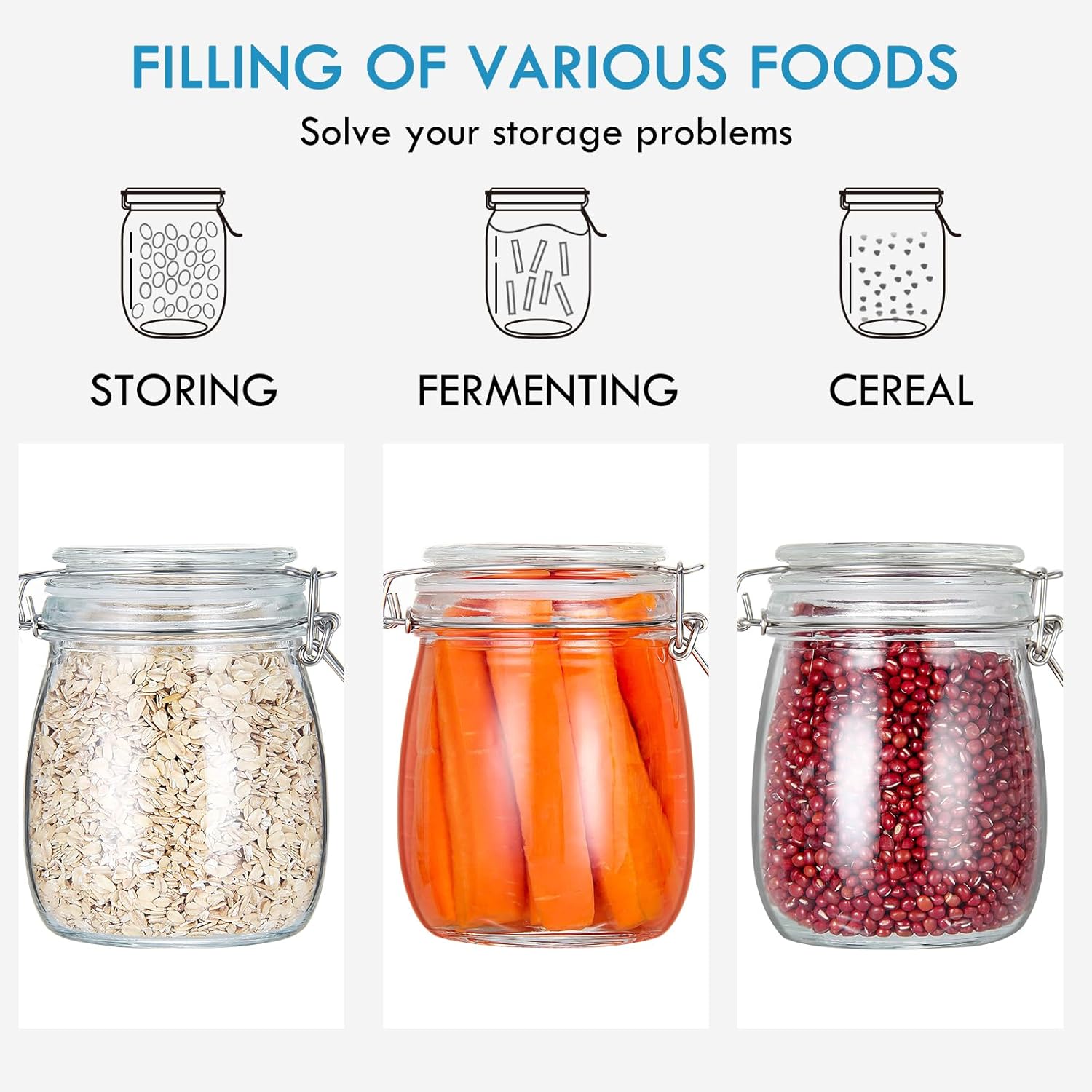 24oz Food Storage Canister Gla – обзор и цена Food Storage Jars & Containers