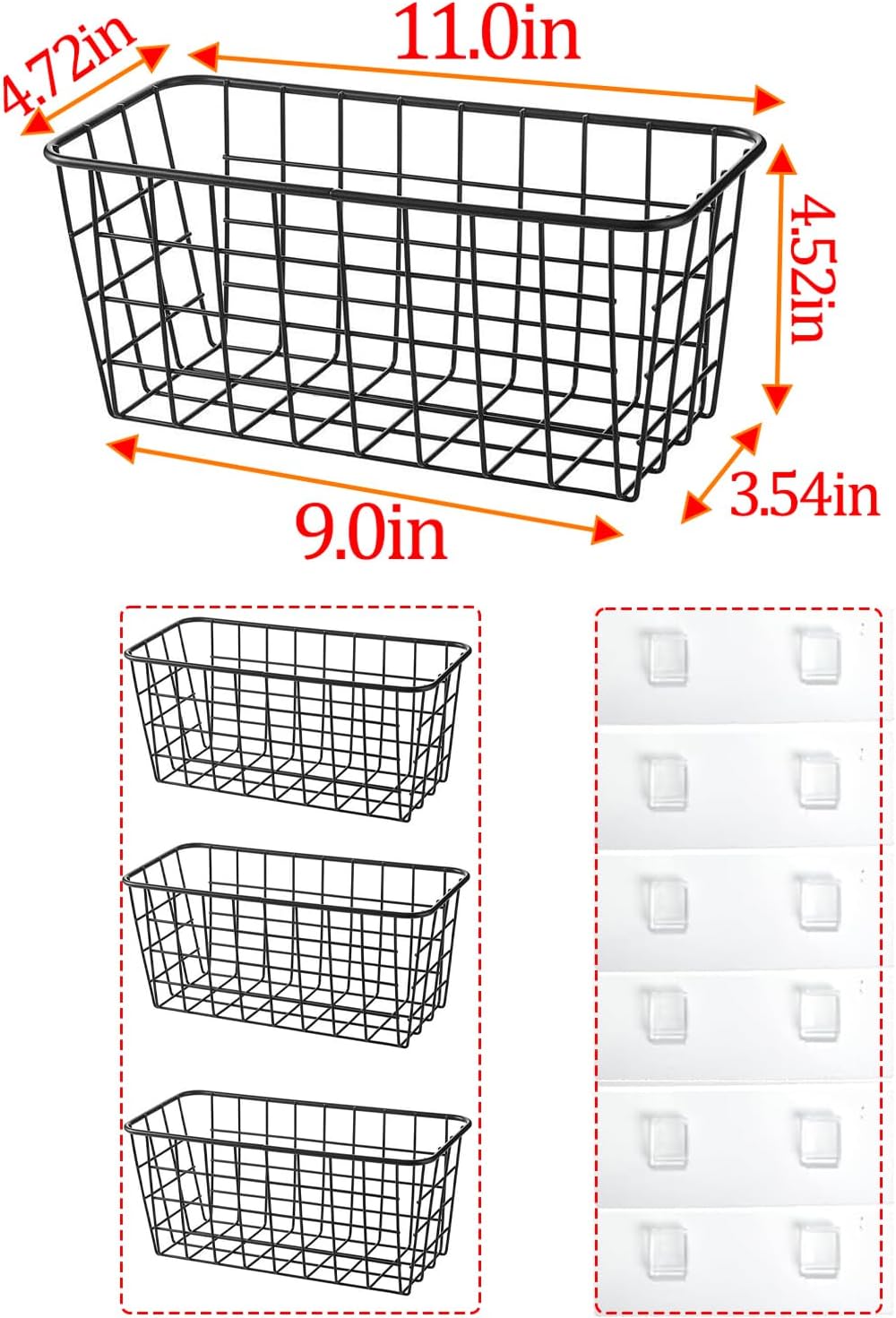 3 Set    Adhesive Over the Cab – обзор и цена Food Storage No Pantry