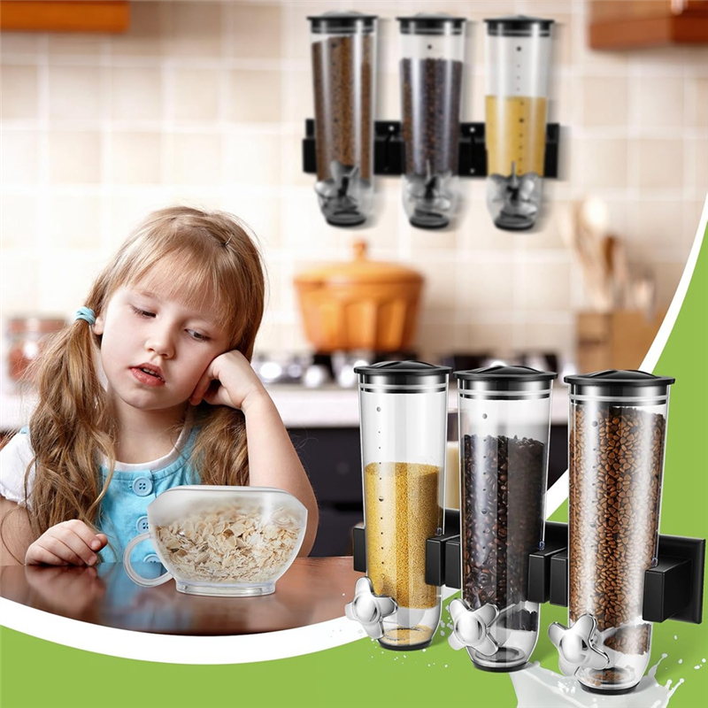 Wall Mount Triple Dry Cereal G – обзор и цена Food Storage No Pantry