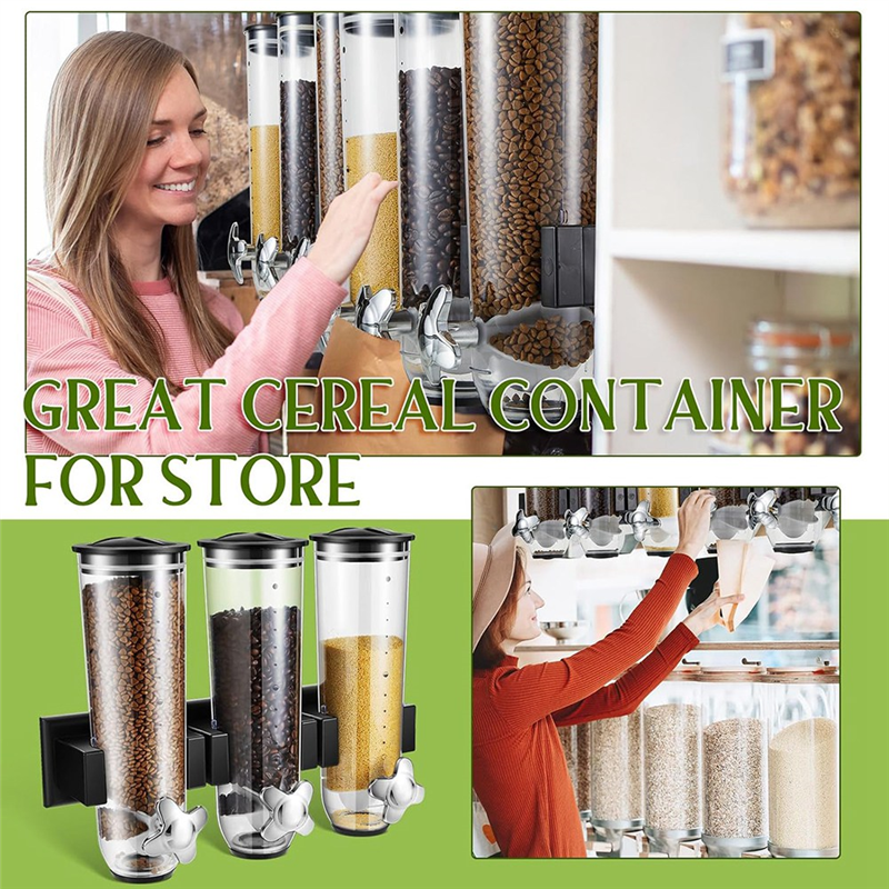 Wall Mount Triple Dry Cereal G – обзор и цена Food Storage No Pantry