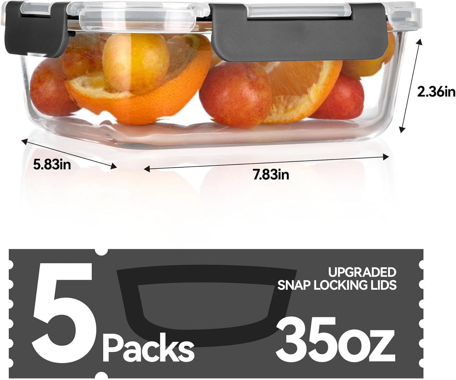 Glass Food Storage Containers, – обзор и цена Food Storage Prep Containers